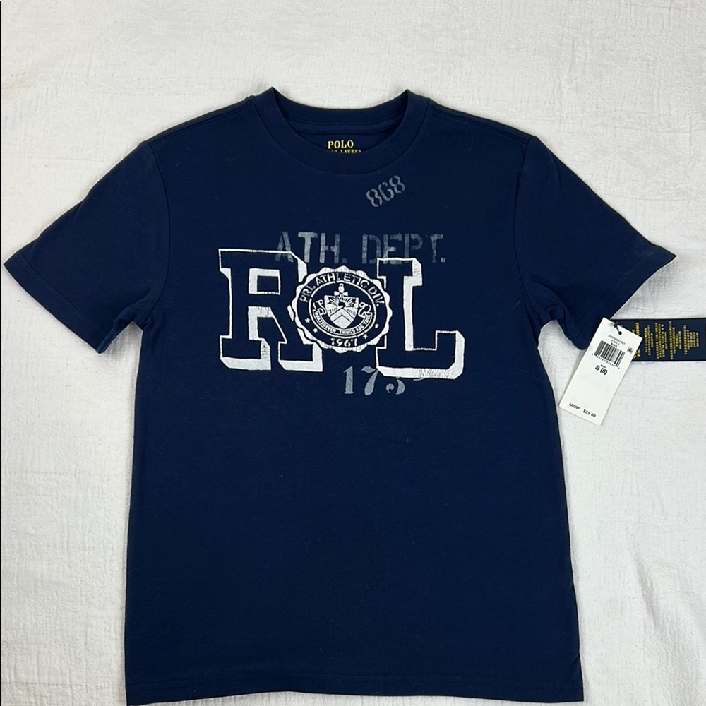Polo Ralph Lauren Navy Graphic T-Shirt boys size 8
